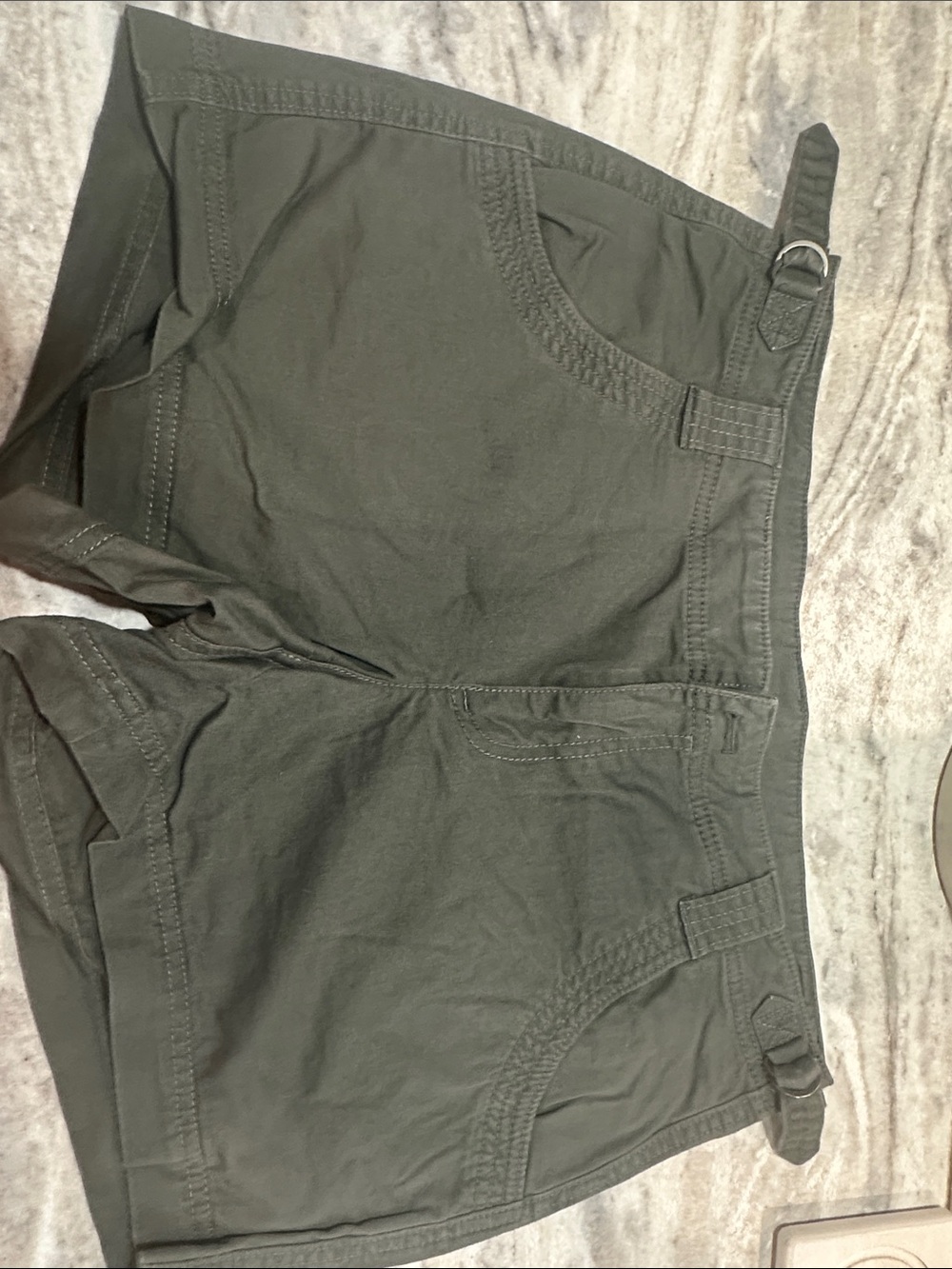 Athleta Olive Green Cargo-Style Women’s Shorts